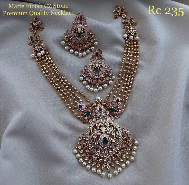 Rc Designed Diamond Necklace Set